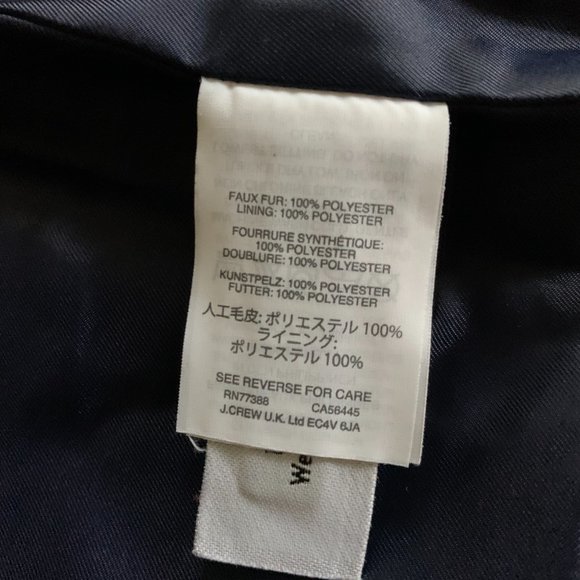 J. Crew Black Sherpa Faux Fur Vest, sz Large - Picture 5 of 7